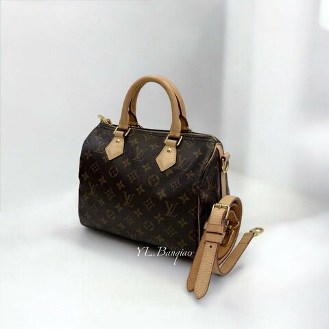 LV 原花Speedy25背帶款M46977