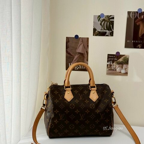 LV 原花Speedy25背帶款M46977