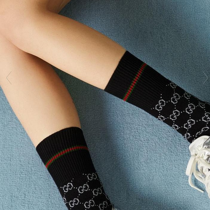 💎Han's house精品服飾💎GUCCI 古馳 滿版 襪子 意大利製 現貨 原價7000-5