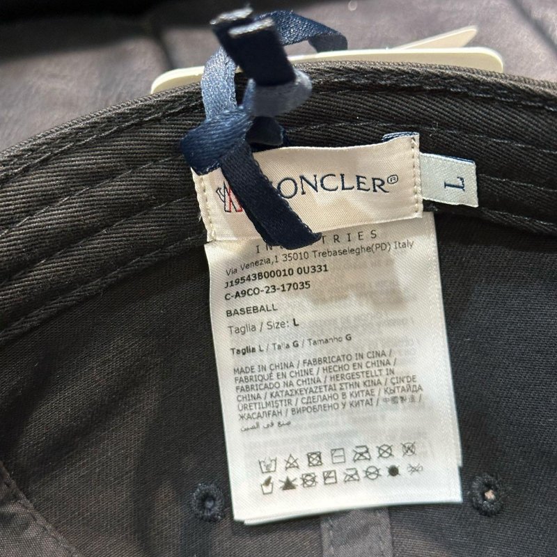 💎Han's house精品服飾💎moncler LOGO 帽子 青年款 黑色-1