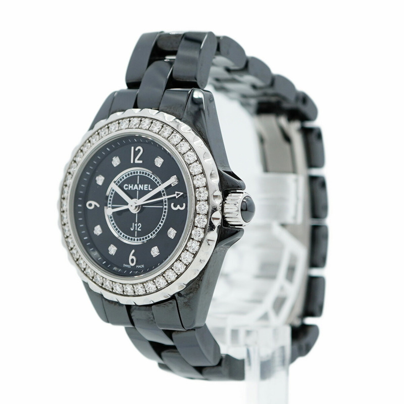 香奈兒 J12 H2571 黑色錶盤小姐腕錶-2