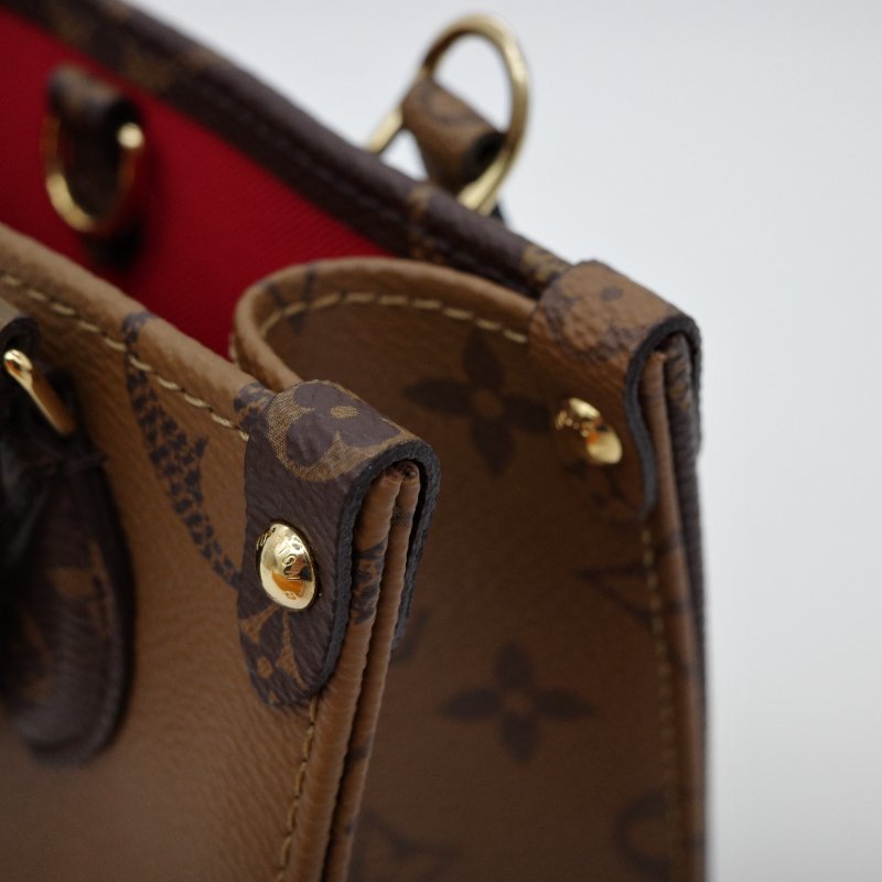 超級新呀₍•ʚ•₎•ʚ•₎【CP 精選🌟小編推薦】Louis Vuitton 路易威登 On the Go BB 經典花紋 雙色 手提包 斜挎包 單肩包-7