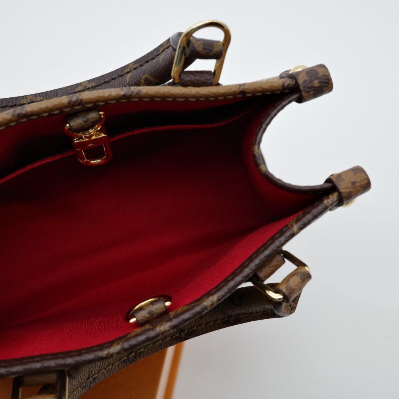 超級新呀₍•ʚ•₎•ʚ•₎【CP 精選🌟小編推薦】Louis Vuitton 路易威登 On the Go BB 經典花紋 雙色 手提包 斜挎包 單肩包-9