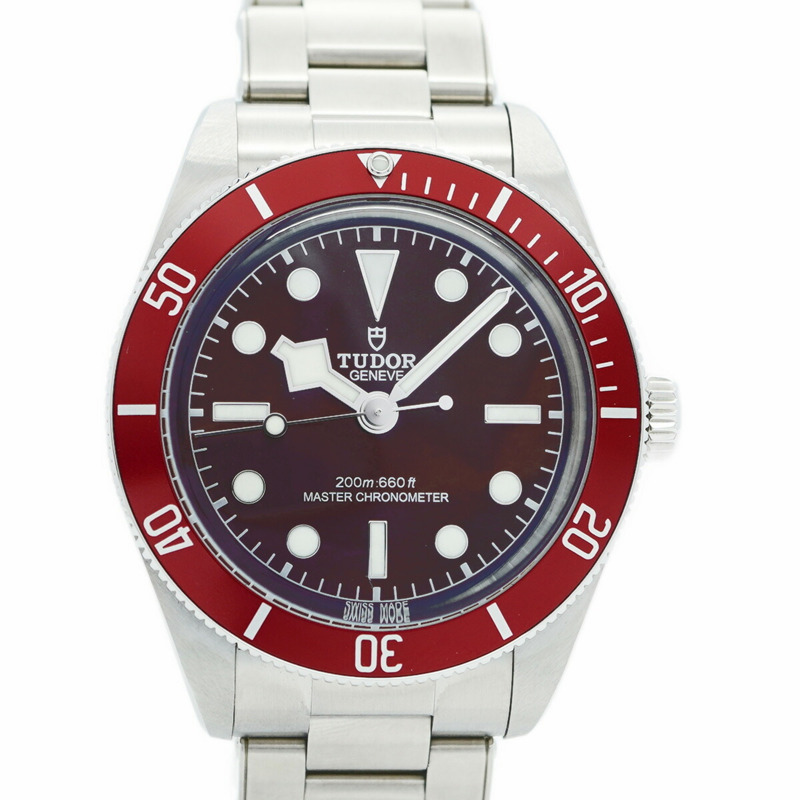 帝舵碧灣系列 7939A1A0RU 紅色錶盤男士腕錶-0