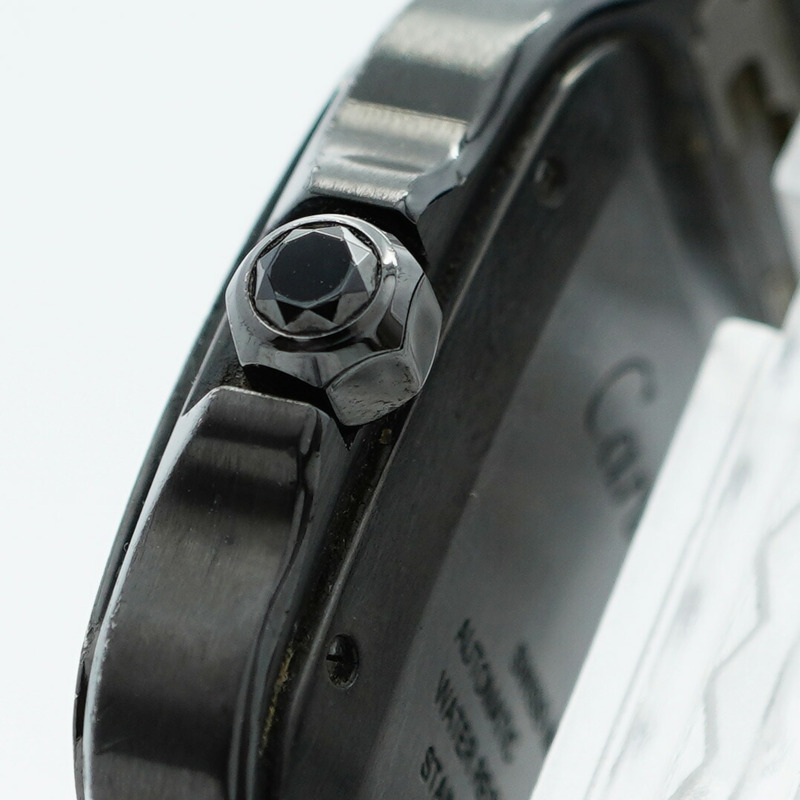 卡地亞 Santos LM WSSA0039 黑色錶盤男錶-10