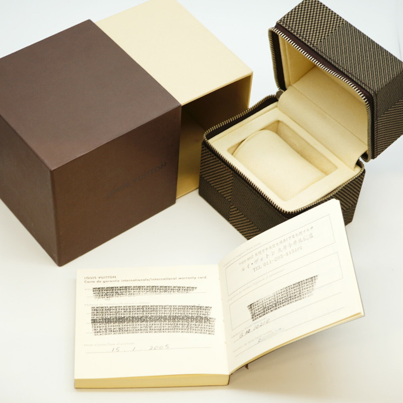 路易威登 Tambour Q1021 棕色錶盤男士腕錶-1