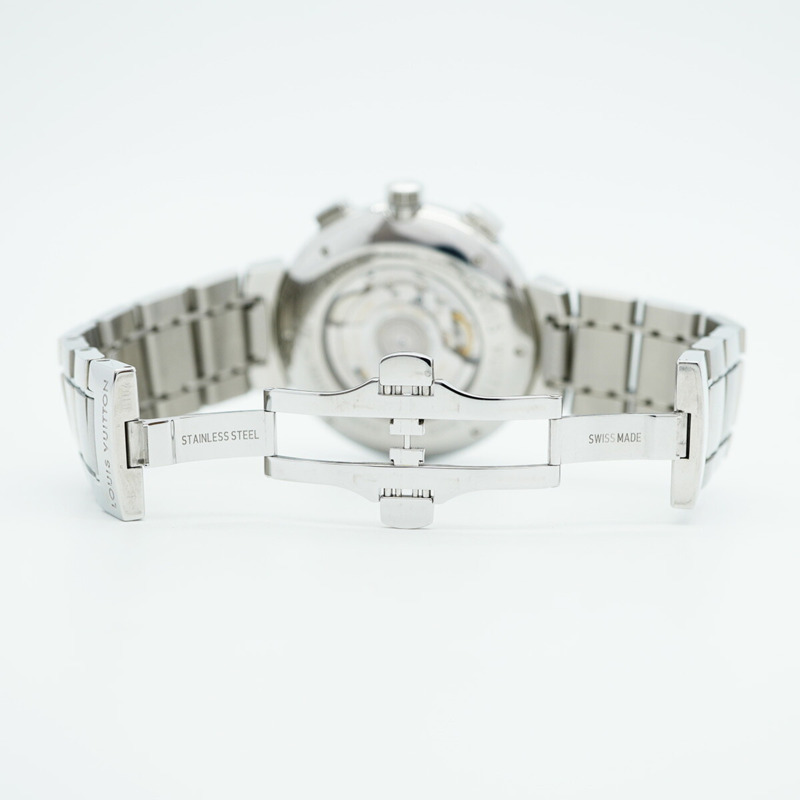 路易威登 Tambour Q1021 棕色錶盤男士腕錶-4