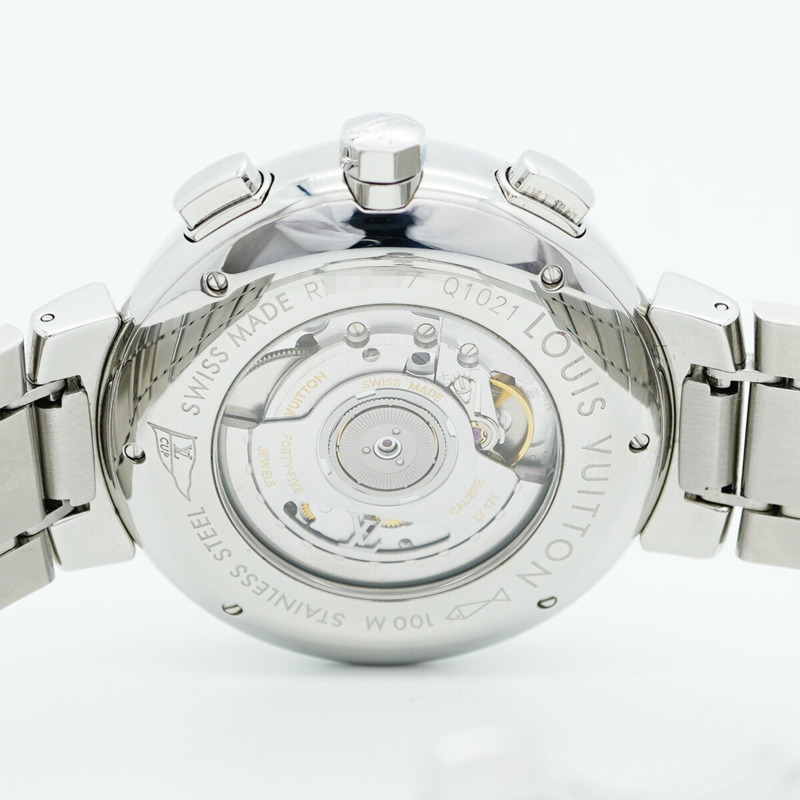 路易威登 Tambour Q1021 棕色錶盤男士腕錶-5