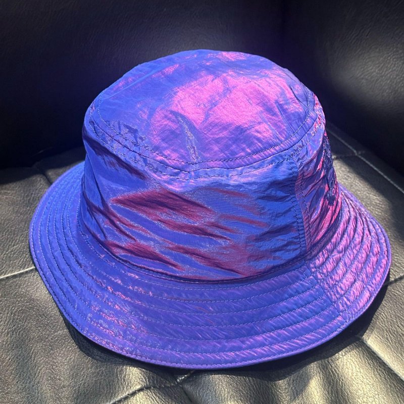 💎Han's house精品服飾💎Burberry 尼龍防水彩虹色 電光紫 漁夫帽 男女可帶  原價14900-4