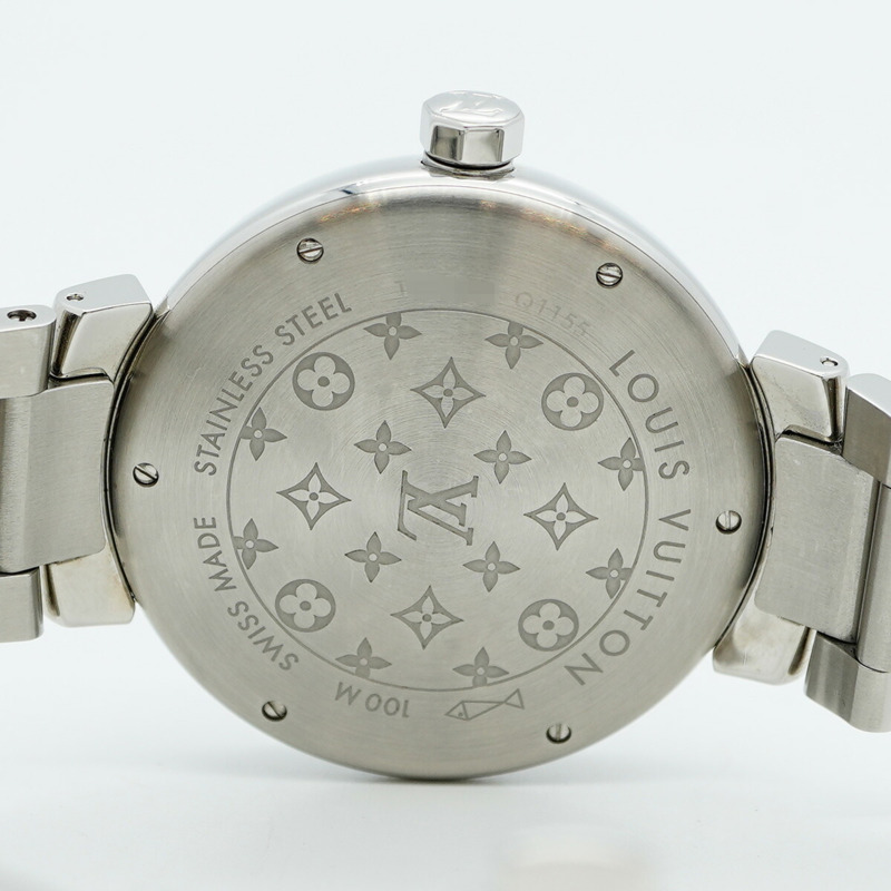 路易威登 Tambour Q1155 棕色錶盤男士腕錶-5