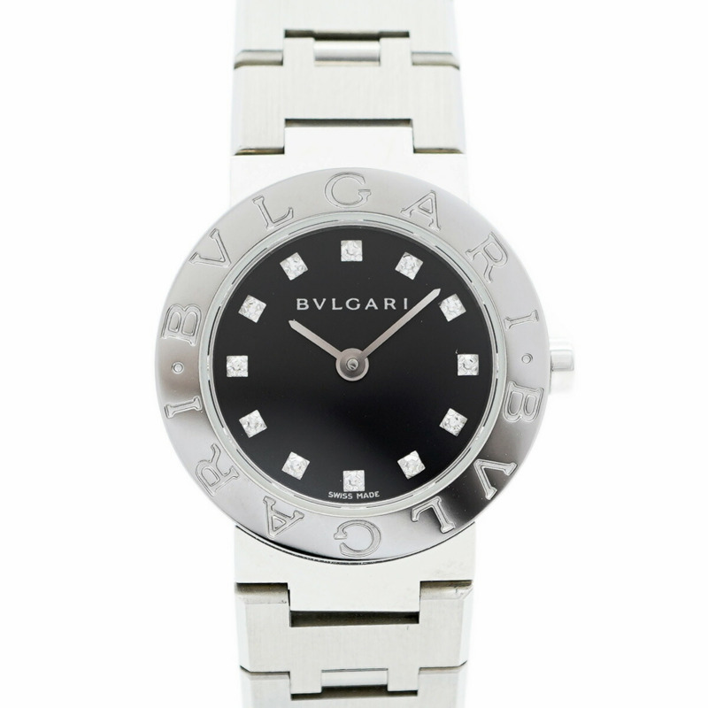 寶格麗 BB23SS 黑色錶盤小姐腕錶-0