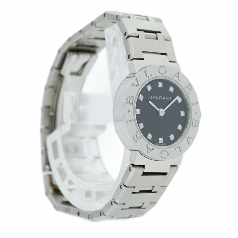 寶格麗 BB23SS 黑色錶盤小姐腕錶-3