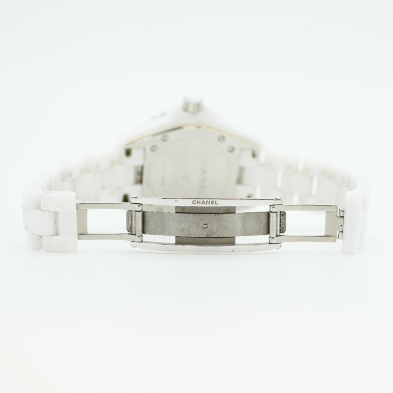 香奈兒 J12 H1628 白色錶盤女錶-4