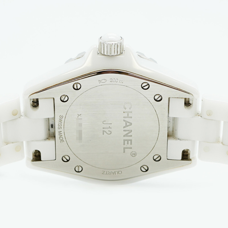 香奈兒 J12 H1628 白色錶盤女錶-5