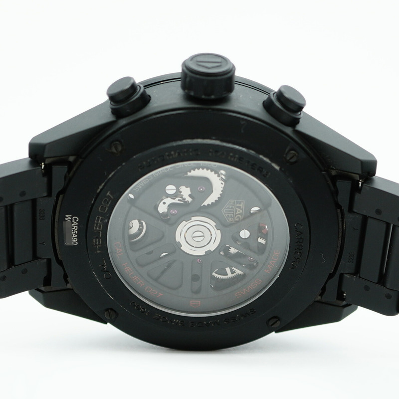 TAG Heuer 豪雅卡萊拉系列陀飛輪腕錶 CAR5A90 鏤空錶盤男士腕錶-5