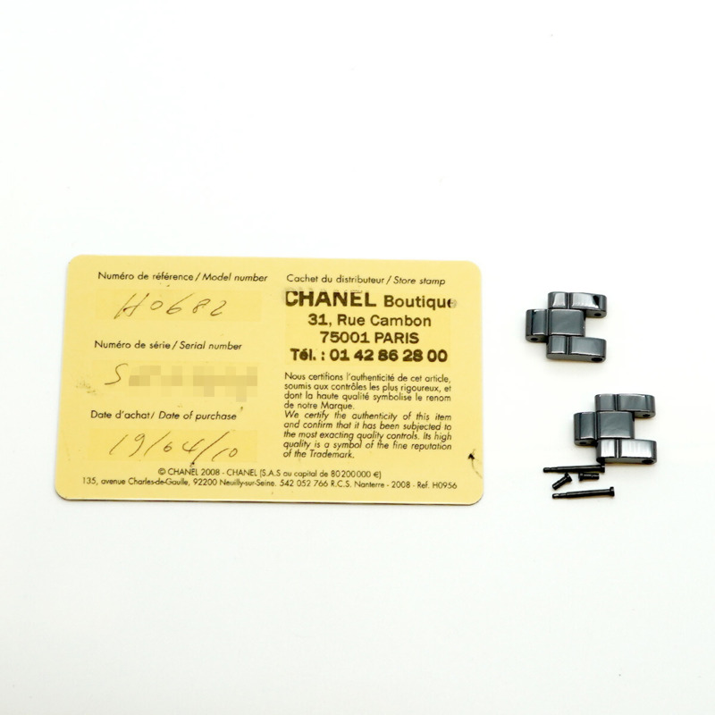 香奈兒 J12 H0682 黑色錶盤小姐腕錶-1