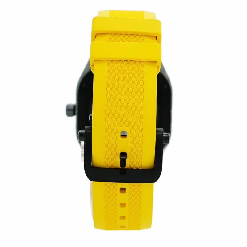 愛馬仕 H08 玻璃纖維 SP1.746 男士黑色錶盤腕錶-6