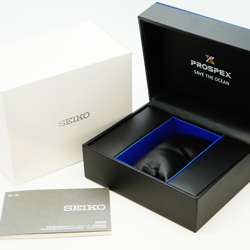 精工 Prospex 6R35-01V0 SBDC165 藍色錶盤男士腕錶-1