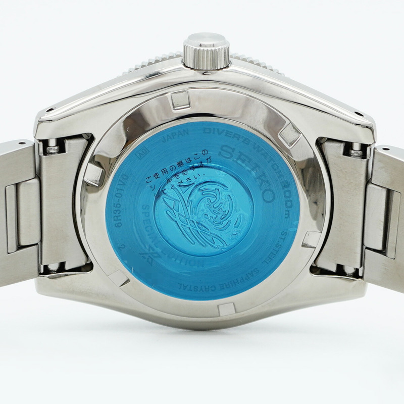精工 Prospex 6R35-01V0 SBDC165 藍色錶盤男士腕錶-5