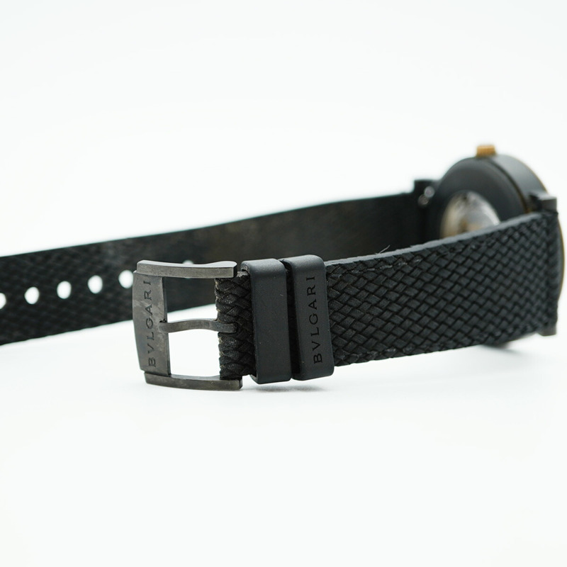 寶格麗 Solotempo 102931 BB41SB 黑色錶盤男士腕錶-4