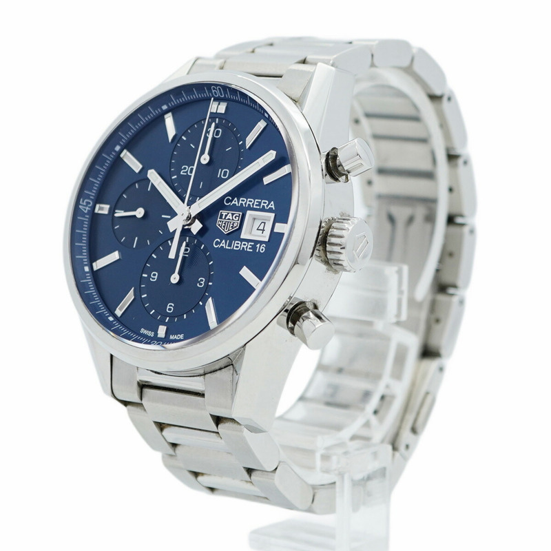 TAG Heuer 豪雅卡萊拉系列 CBK2112 藍色錶盤男士腕錶-2