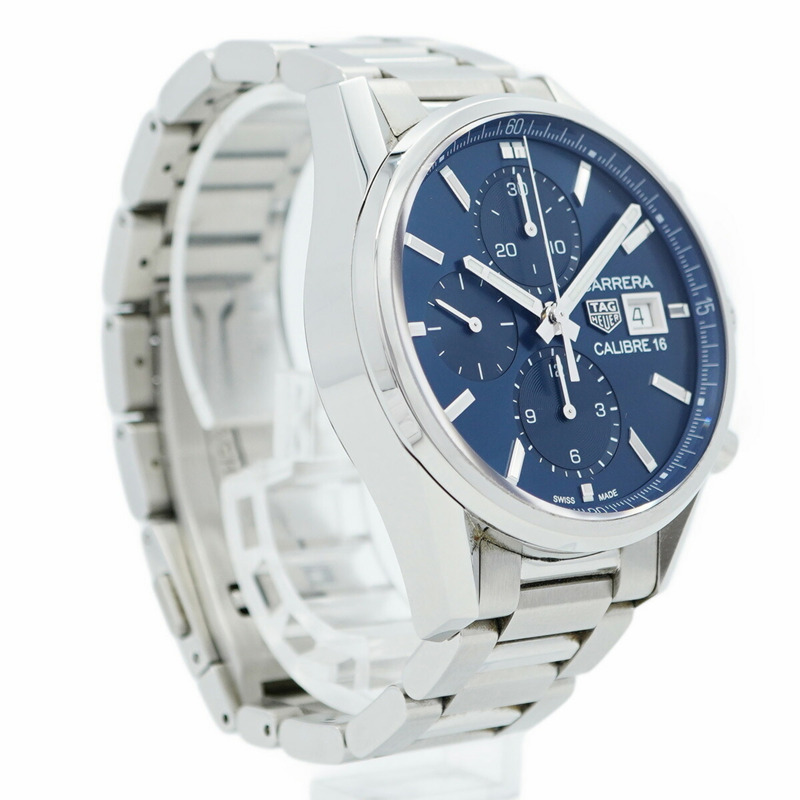 TAG Heuer 豪雅卡萊拉系列 CBK2112 藍色錶盤男士腕錶-3