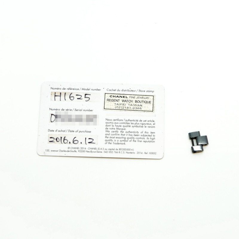 香奈兒 J12 H1625 黑色錶盤小姐腕錶-1