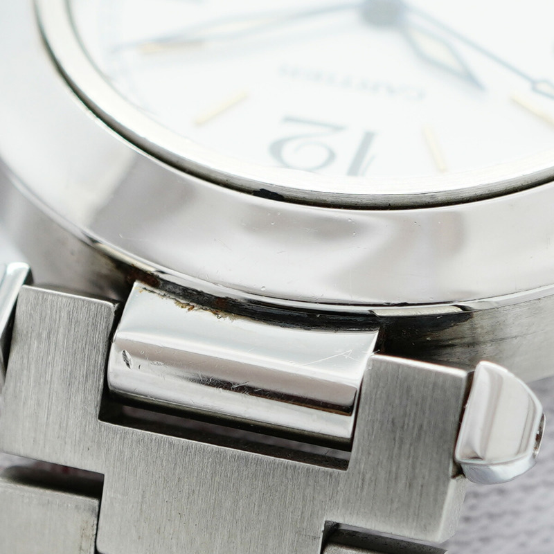 卡地亞 Pasha C W31044M7 白色錶盤男士腕錶-7