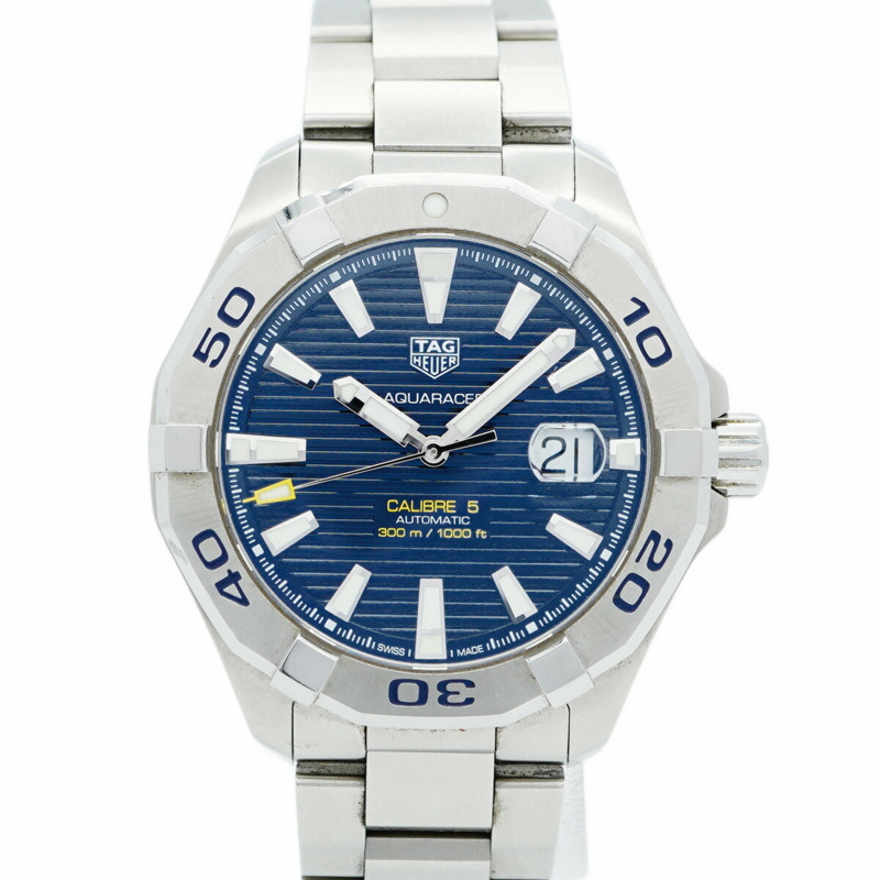 TAG Heuer Aquaracer WAY2012 藍色錶盤男士腕錶-0
