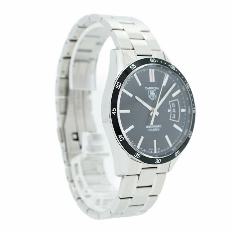 TAG Heuer 豪雅卡萊拉 WV211M 黑色錶盤男士腕錶-2