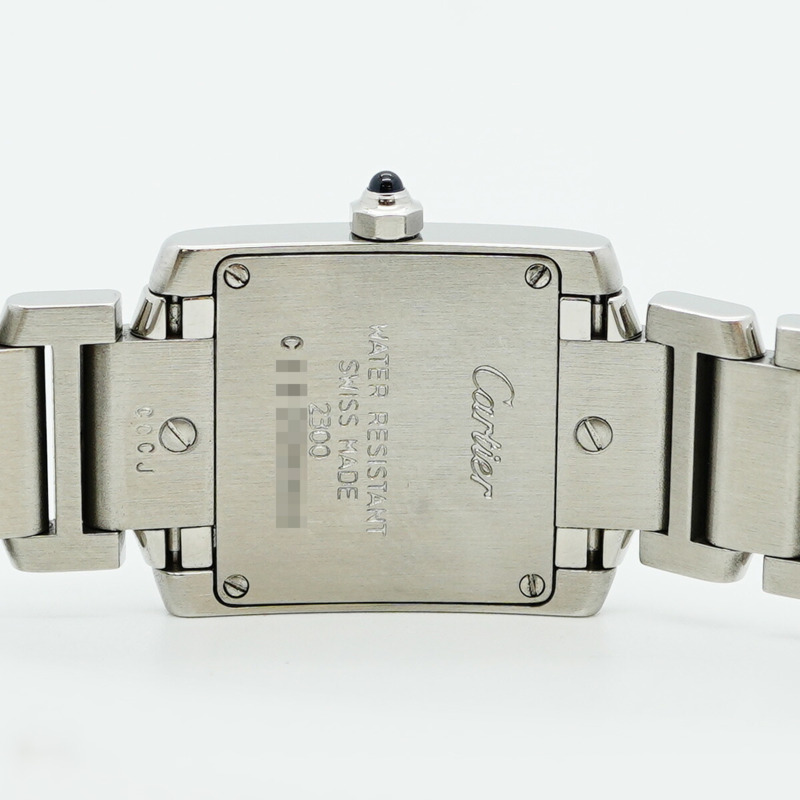 卡地亞 Tank Française W51008Q3 象牙色錶盤女士腕錶-5