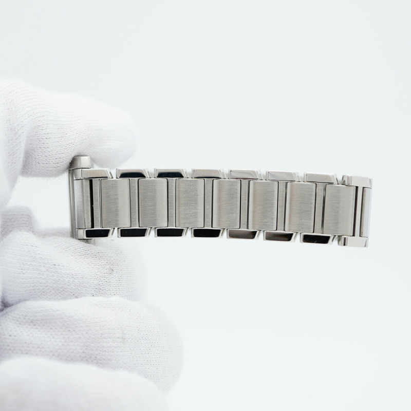 卡地亞 Tank Française W51008Q3 象牙色錶盤女士腕錶-6