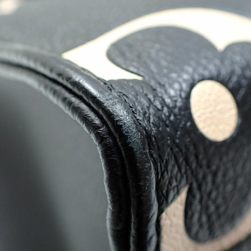 路易威登雙色Monogram Empreinte On the Go PM手提包,女士,M45659,黑色/米色,單肩包,A221640-6