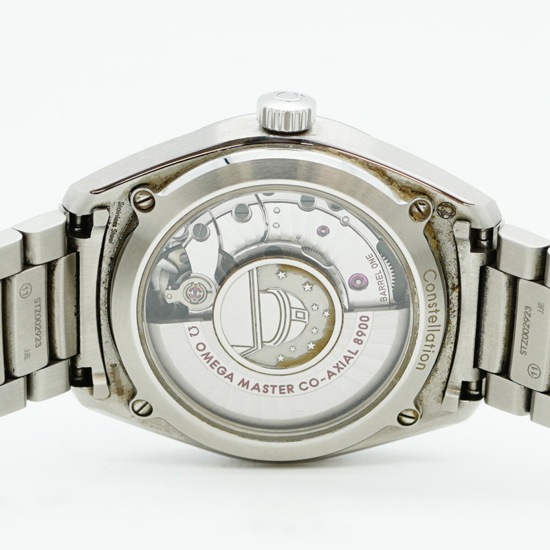 歐米茄星座系列環球霸王130.30.39.21.02.001銀色錶盤男士腕錶-5