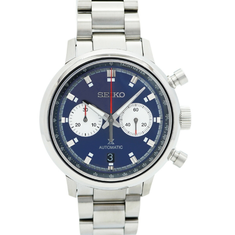 精工 Prospex 8R46-00B0 SBEC017 藍色錶盤男士腕錶-0