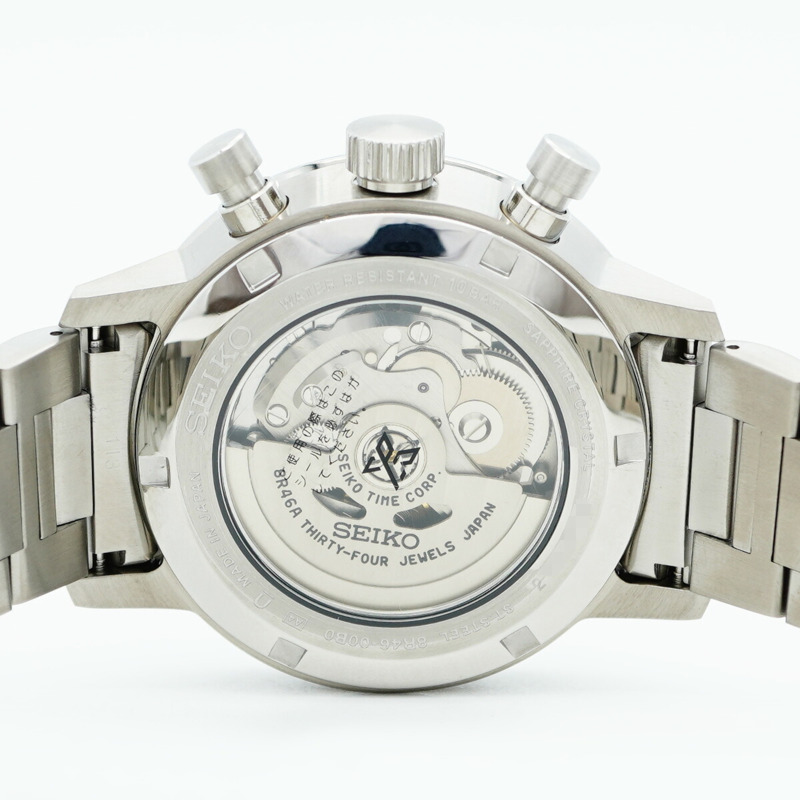 精工 Prospex 8R46-00B0 SBEC017 藍色錶盤男士腕錶-5