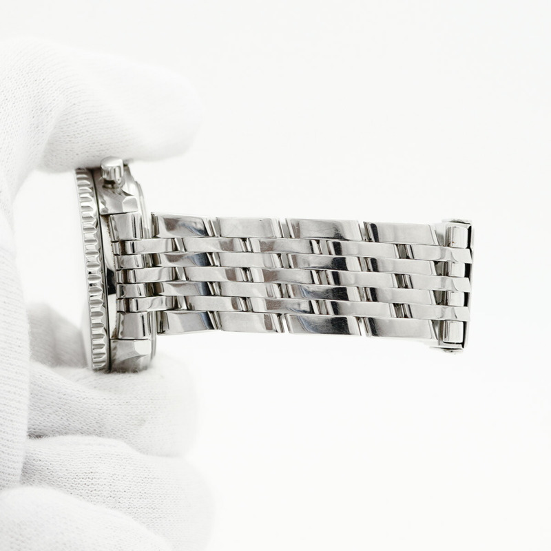 百年靈Navitimer Montbrillant A41370銀色錶盤男士腕錶-6