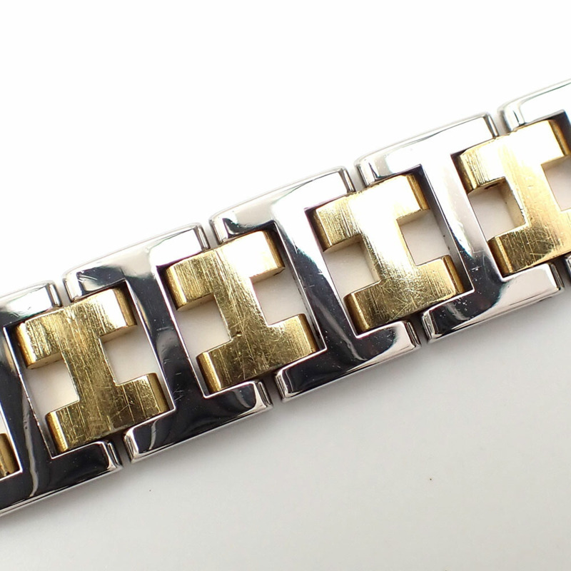 愛馬仕 Croisjour 女士石英錶，不鏽鋼，鍍金，CR1.240 電池供電，A221225-3