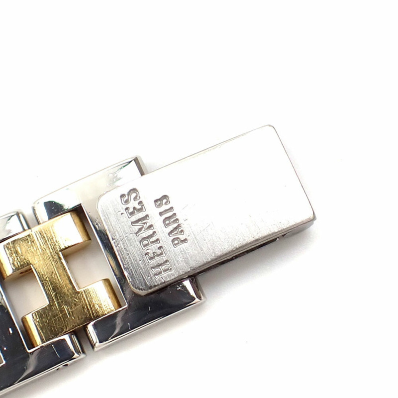 愛馬仕 Croisjour 女士石英錶，不鏽鋼，鍍金，CR1.240 電池供電，A221225-4