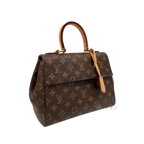 LV包包 原花CLUNY BB雙色背帶兩用包M42738-1