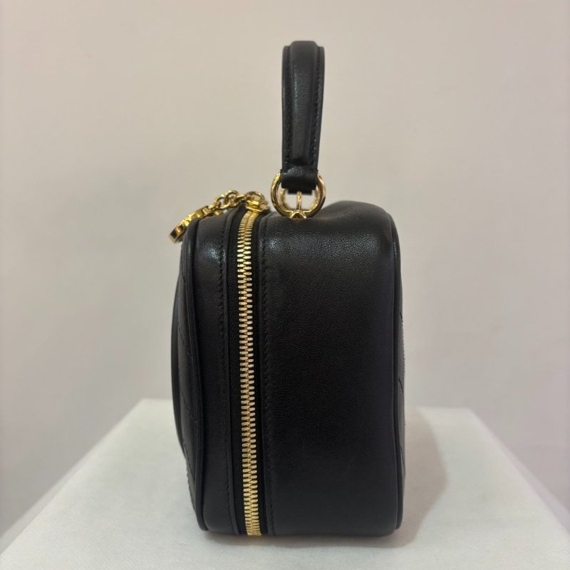 GUCCI Soho 黑牛皮手提相機二用包-3