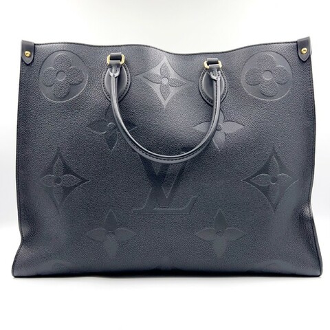 LV onthego 大號 黑色牛皮 tote 手提包
