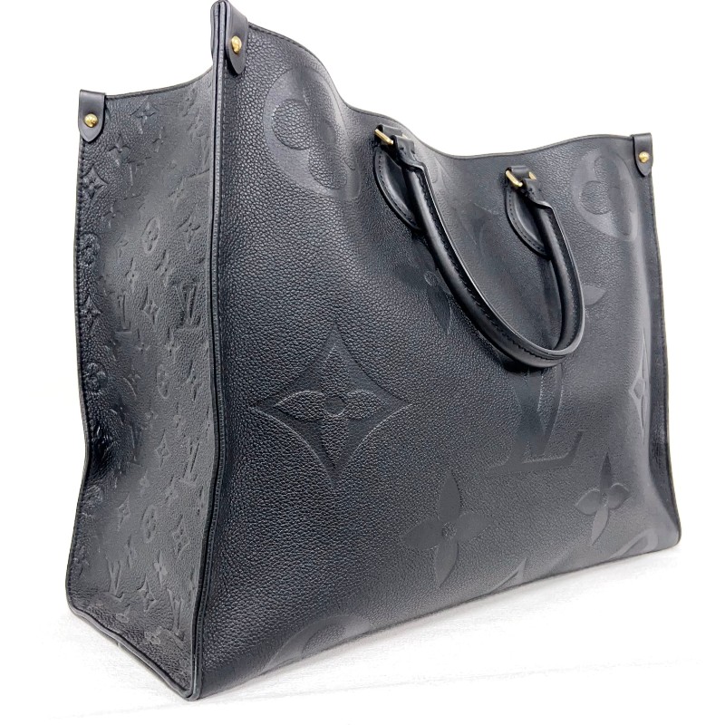 LV onthego 大號 黑色牛皮 tote 手提包-3