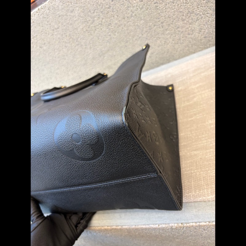 LV onthego 大號 黑色牛皮 tote 手提包-11