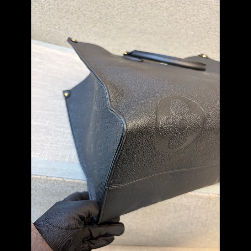 LV onthego 大號 黑色牛皮 tote 手提包-12