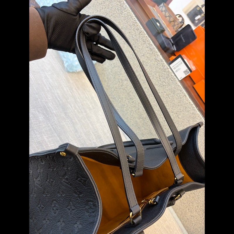 LV onthego 大號 黑色牛皮 tote 手提包-15