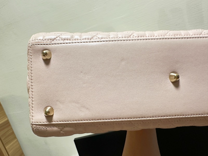 大號Lady Dior 淡粉色金扣XLarge Shopper-7格（32x25x12）-7