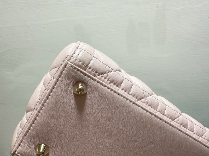 大號Lady Dior 淡粉色金扣XLarge Shopper-7格（32x25x12）-8