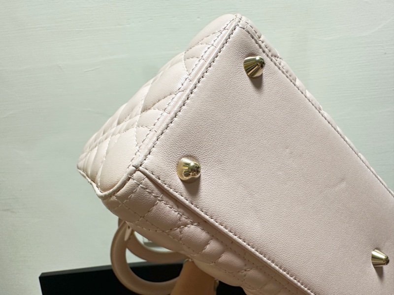 大號Lady Dior 淡粉色金扣XLarge Shopper-7格（32x25x12）-9