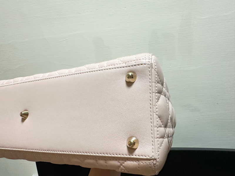 大號Lady Dior 淡粉色金扣XLarge Shopper-7格（32x25x12）-10